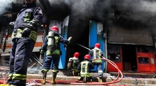جزئیات حادثه مرگبار در اهواز | مرگ یک جوان در آتش‌سوزی مغازه موبایل‌فروشی