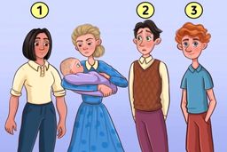 فقط یک آدم تیزبین می تواند پدر واقعی کودک را در عرض ۷ ثانیه در تصویر ببیند!