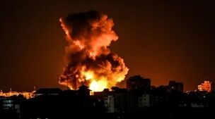 حمله هواپیمای ناشناس به این شهر