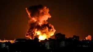 حمله هواپیمای ناشناس به این شهر