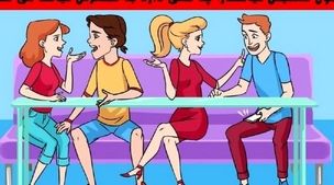 تست هوش | به تصویر زیر نگاه کن و بگو کدام یک از این افراد در حال خیانت به همسرش است؟