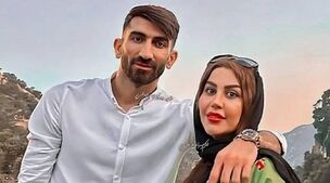 لباس گنگ زن علیرضا بیرانوند تو متل قو همه رو آچ مز کرد | خانم با این همه عمل زیبایی شده عین 20 ساله ها