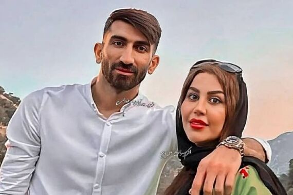 لباس گنگ زن علیرضا بیرانوند تو متل قو همه رو آچ مز کرد | خانم با این همه عمل زیبایی شده عین 20 ساله ها