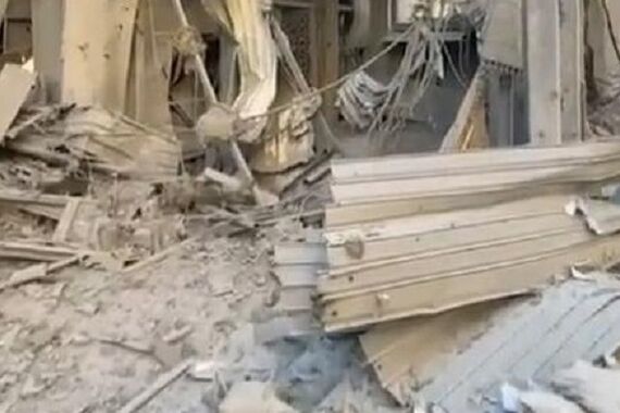 فیلم لو رفته از بمباران جایگاه سید حسن نصرالله
