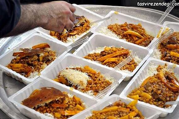 ارسال بسته غذای نذری در منزل طبق سفارش از منو پیشنهادی! | پویش غذای نذری در نذری یاب 