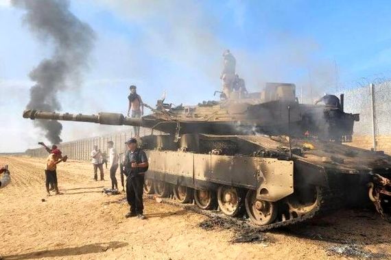 فوری / شکار یک تانک اسرائیلی در حمله زمینی