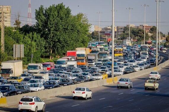 ترافیک سنگین در آزادراه شمال